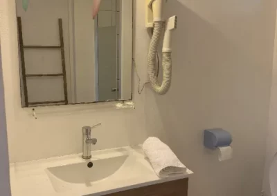 salle de douche hibiscus